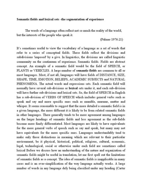 Image result for Lexical Field Examples