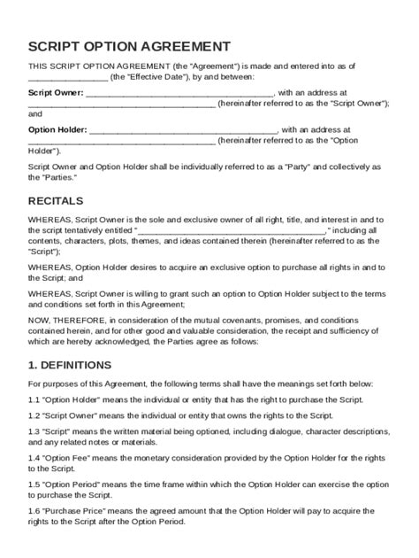 Image result for Option Script