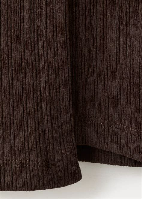 Ribbed T-shirt with button detail - Teen | MANGO USA