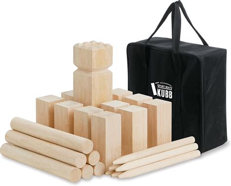Kubb Game Set Kubbs Lawn Yard Outdoor Games for | Ubuy India