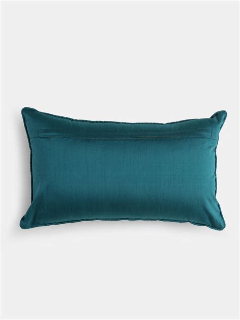 Nature Inspired- Green Embroidered Cushion Cover – Revive Home