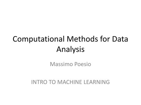 Computational Methods and Data Analysis 的图像结果
