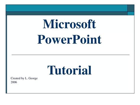 Image result for Microsoft PowerPoint Tutorial