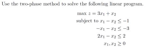 Image result for Tho Phase Method Linear Prgraming Problem