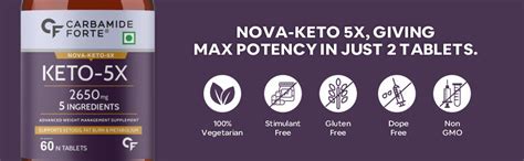 Carbamide Forte Keto Fat Burner & Natural Weight Loss Supplement For ...