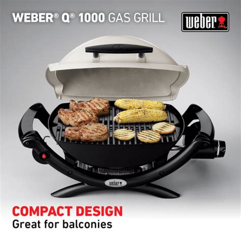 Weber Q 1000 Gas Grill LP Titanium - Saskatoon Barbecues & More