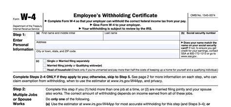 W-4 Form Explained 的图像结果
