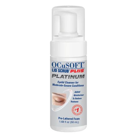 OCuSOFT Lid Scrub Plus Platinum Foaming Eyelid Cleanser 50ml - Extra ...