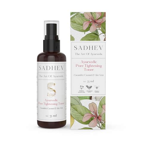 Sadhev Ayurvedic Pore Tightening Toner For Smooth, Soft Texture Skin ...