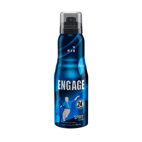 Engage Spirit Deodorant, For Men, Fresh & Energetic Notes, Long-Lastin ...