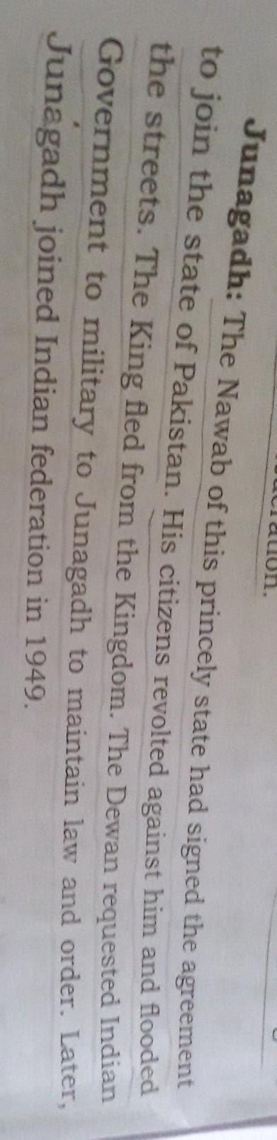 Explain how Junaid joined India? - Brainly.in