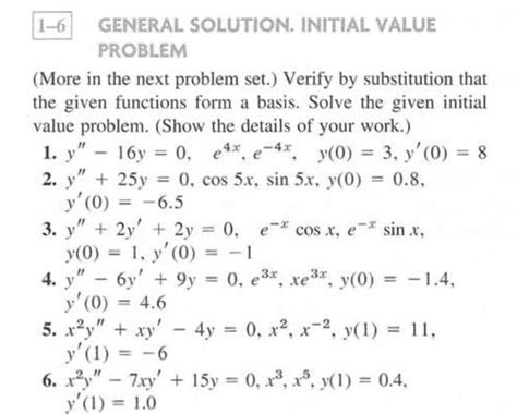 Image result for Solution and Initial Value Problem