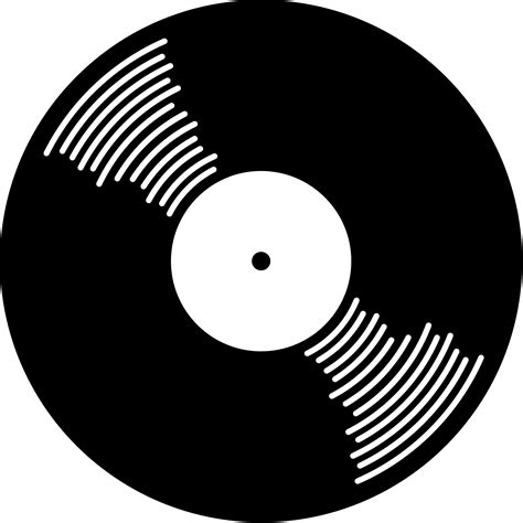 Silhouette Of Vinyl Records