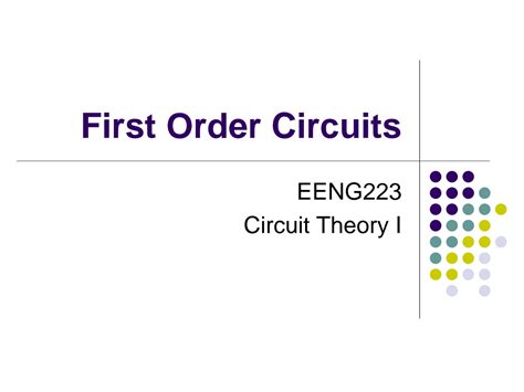 First Order Circuits 的图像结果