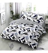 Buy TIB 140 TC Glace Cotton Geometric King Size Bedsheet with 2 Pillow ...