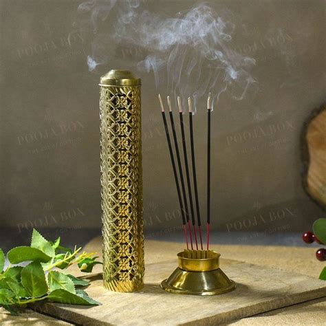 Buy Stunning Floral Brass Agarbatti Stand Online in India - Mypoojabox.in