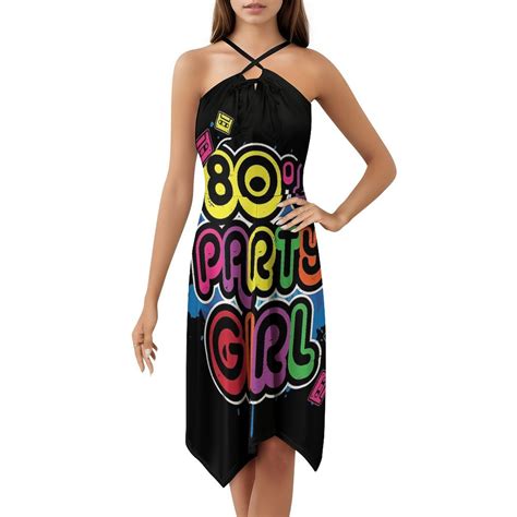 80s Party Girl Vintage Retro Eighties Costume Dress Elegant Party ...