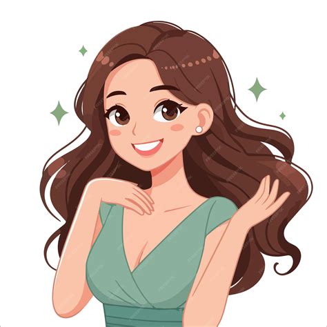 Premium Vector | Vector a beautiful women cartoon illustration