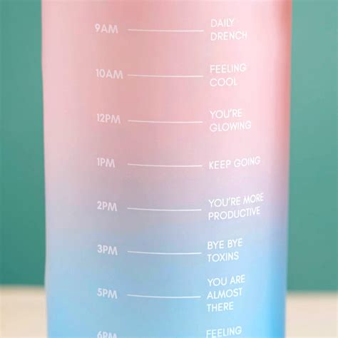 Sporty Motivational Water Bottles Set Of 3 Pink Blue Online - Premium ...