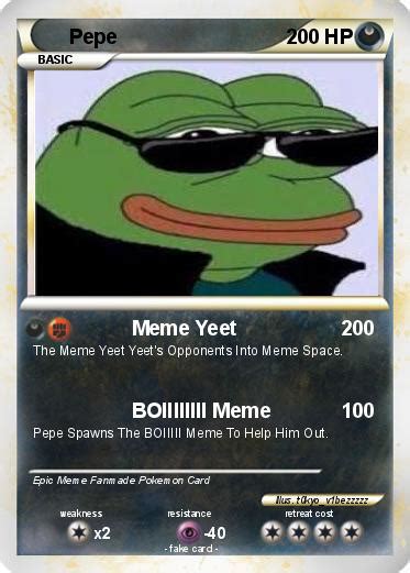 See related image detail. Pokémon Pepe 806 806 - Meme Yeet - My Pokemon Card