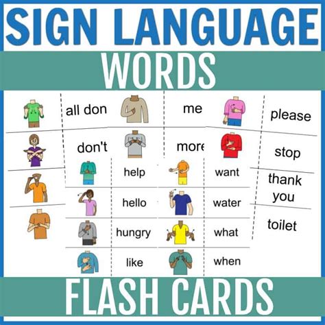 Sign Language Cards 的图像结果