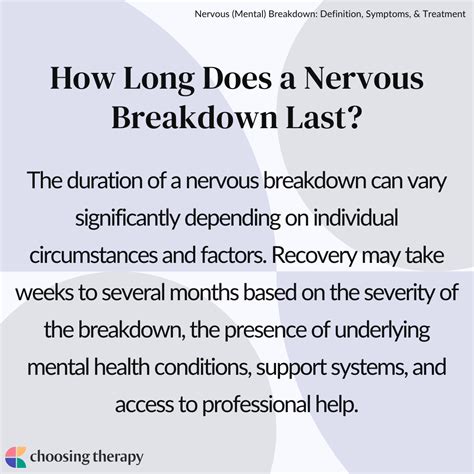 How Long Does It Take to Recover From a Nervous Breakdown