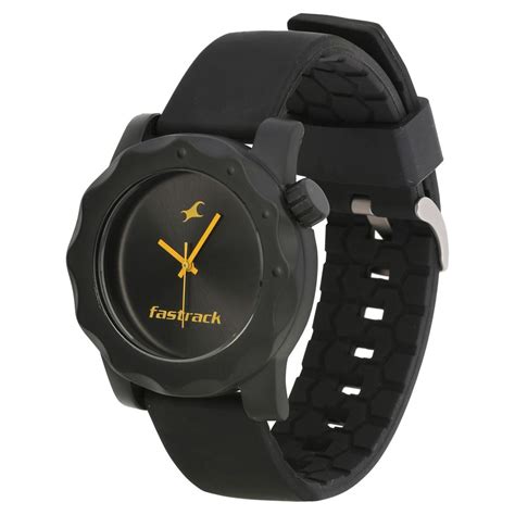 Buy Online Fastrack Quartz Analog Black Dial Plastic Strap Watch for ...