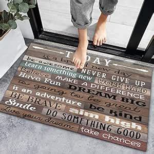 Buy Inspirational Motivational Quotes Indoor Doormat Front Door Mats ...