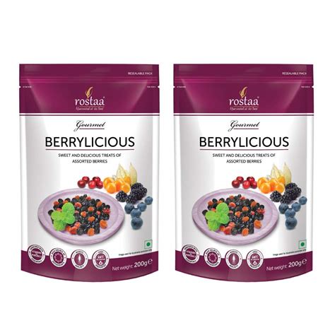 Rostaa Premium Mix Berries ( Berrylicious ) Pouch, 2 X 200 g : Amazon ...