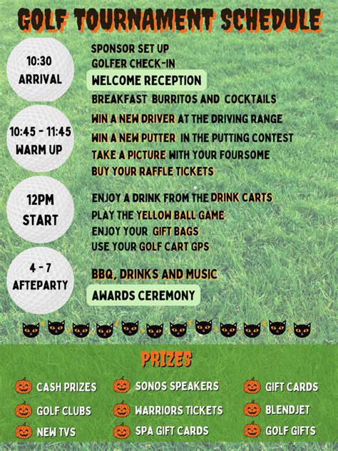 Golf Tournament Day of Schedule 的图像结果