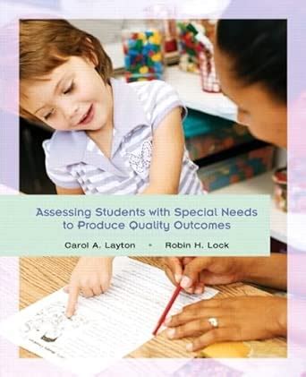 Buy Assessing Students with Special Needs to Produce Quality Outcomes ...