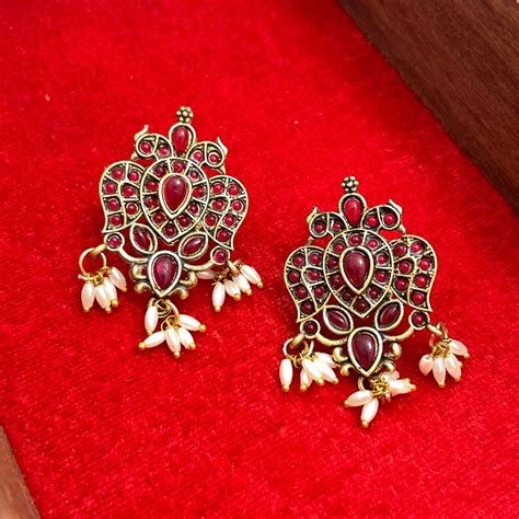 Guttapusalu Haram, Earrings, Guttapusalu Jewellery Sets | Masakali.com