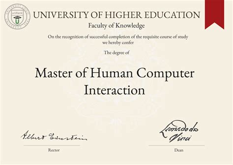 Master of Human Computer Interaction MHCI