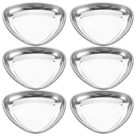 Hemoton 6pcs Reusable Watercolor Tray Metal Small Paint Trays For Model Painting Color Palette ...