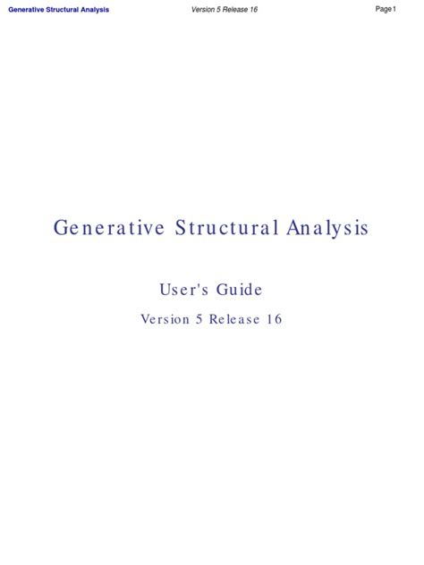 Image result for Catia V5 Generative Structural Analysis