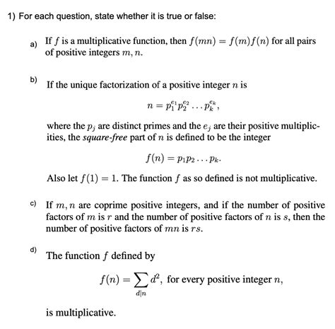 Image result for A Function Which Is Multiplicative but Not Totally Multiplicative Example