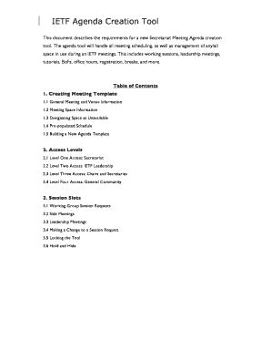 Fillable Online iaoc ietf Request for Proposal Development of Meeting ...