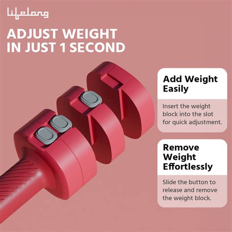 2.5kg Adjustable Dumbbell Set, Pink – Lifelong Online