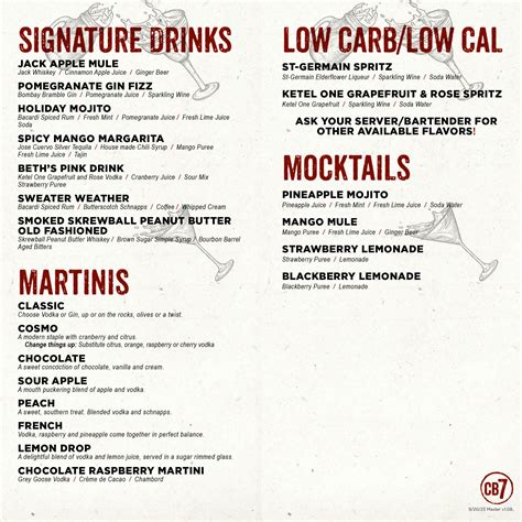 Lunch & Dinner | CharBar No. 7