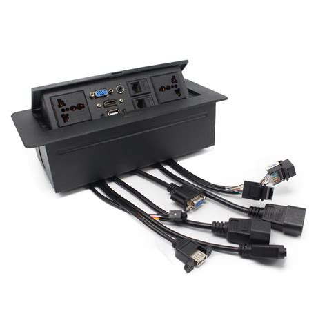 Buy Conference Table Connectivity Power & Data Box HDMI VGA RJ45 USB 3 ...