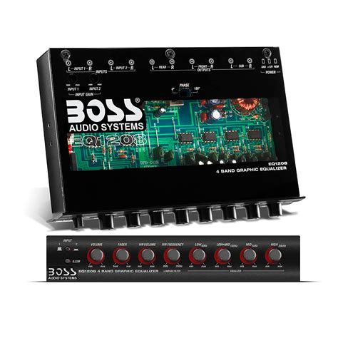 Boss EQ1208 4 Band Pre-amp Equalizer with Subwoofer Output, Master ...