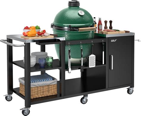GDLF Grill Table for Big Green Egg Style BBQ, Heavy India | Ubuy