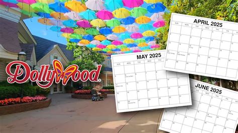 Dollywood Crowd Calendar June 2025