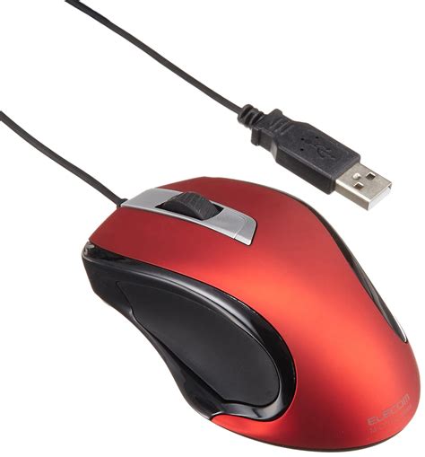 Amazon.in: Buy Elecom M-LY1ULRD 3 Buttons Wired Laser Mouse (Red ...