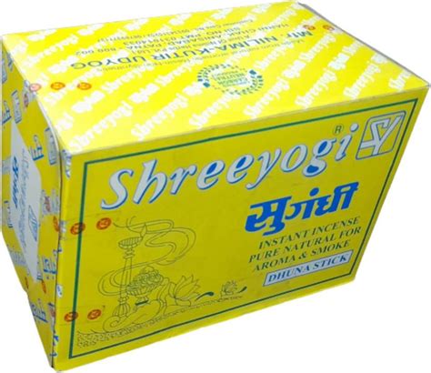 sugandhi Shreeyogi Sambrani Dhoona Pure loban Dhoop Pack of 12 set of ...