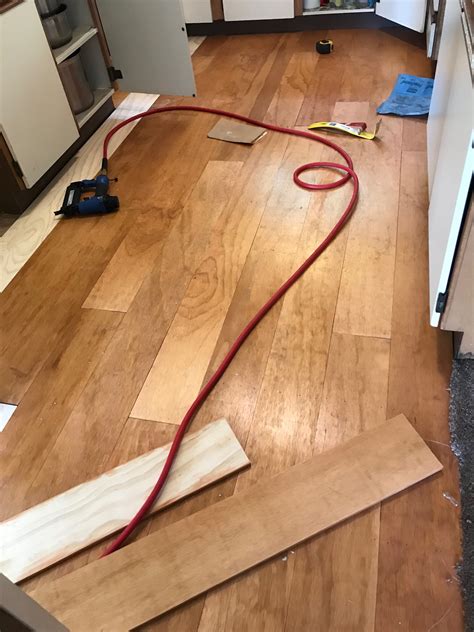 The New Kitchen Floor; Plywood Plank Floor - Stacey Robinsmith dot com