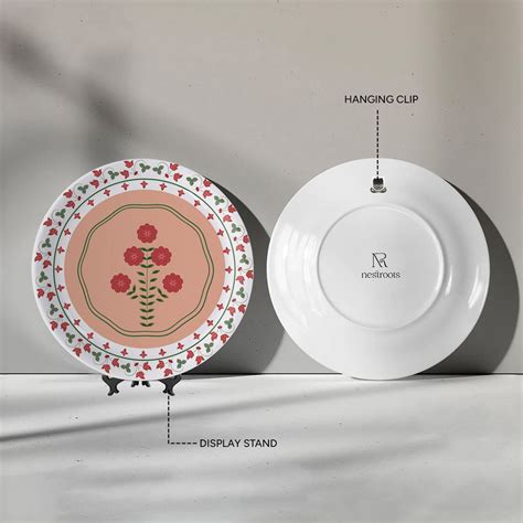 Mughal Garden-Inspired Tropical Elegance radiating floral plate – Nestroots