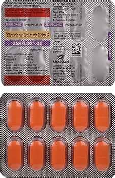 Zenflox-OZ - Strip of 10 Tablets - Price History