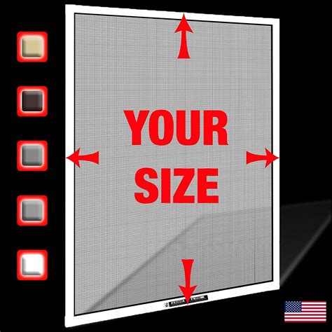 Amazon.com: Window Screen Pre-Framed, Ready to Hang - Home Replacement ...