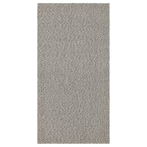 TIPHEDE rug, flatwoven, black/natural, 80x150 cm (2'7"x4'11") - IKEA